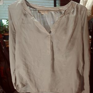 Sheer long sleeve blouse